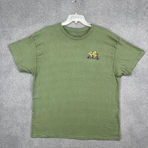 Frog And Toad T-shirt Mens XL Green Casual Graphic Funny Nostalgia‎ Meme Tee